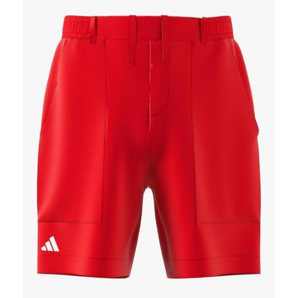 Adidas Golf AEROREADY Boys Shorts Pure Ruby Red Elastic Waist Pull On Size L